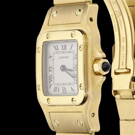 white gold cartier watch|cartier solid gold watch.